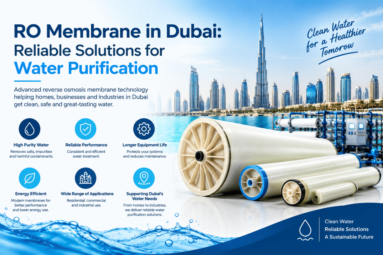 RO Membrane in Dubai: Reliable Solutions for Water Purification