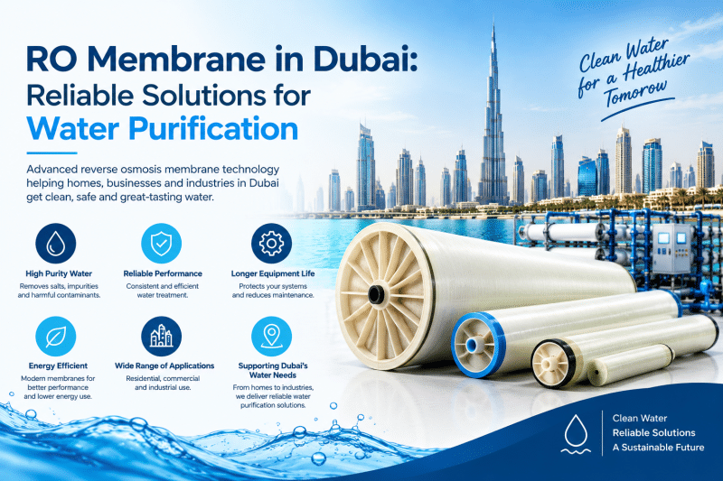 RO Membrane in Dubai: Reliable Solutions for Water Purification
